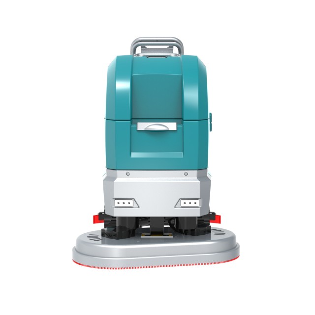 Fregadora de piso con operador a pie X850 con cepillos dobles de 17 pulgadas