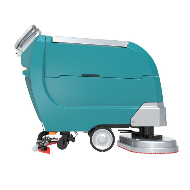 Fregadora de piso con operador a pie X850 con cepillos dobles de 17 pulgadas