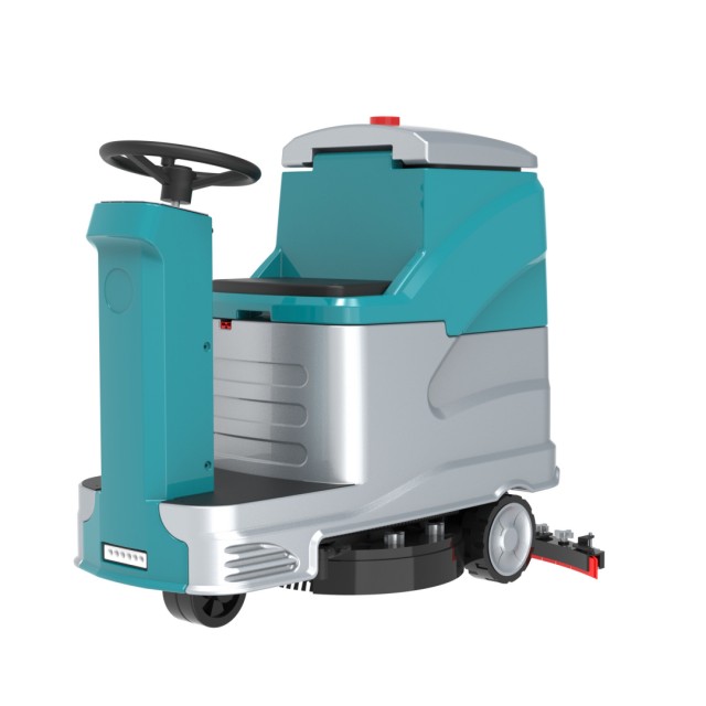 Fregadora de piso con operador a bordo con sistema de filtración múltiple X8