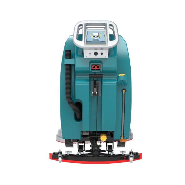 Fregadora de piso con operador a pie X850 con cepillos dobles de 17 pulgadas