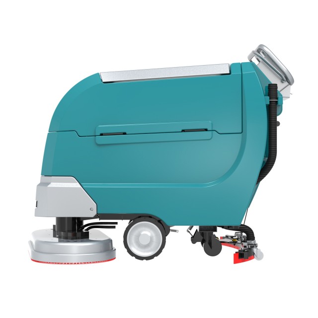 Fregadora de piso con operador a pie X850 con cepillos dobles de 17 pulgadas