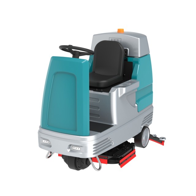 Fregadora de piso con operador a bordo con sistema de filtración múltiple X10