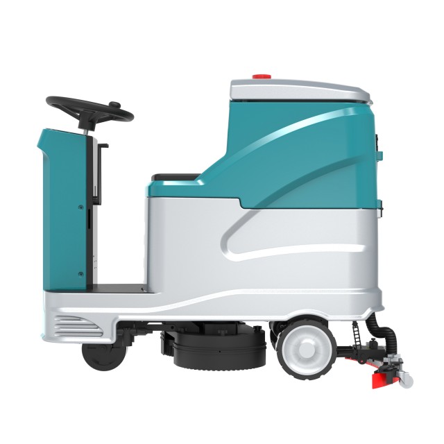 Fregadora de piso con operador a bordo con sistema de filtración múltiple X8